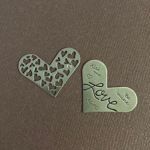 Origami Owl Plates | Set of 2 | Large Heart Locket